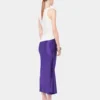 Midi-lang draperet jersey nederdel