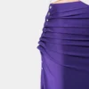 Midi-lang draperet jersey nederdel