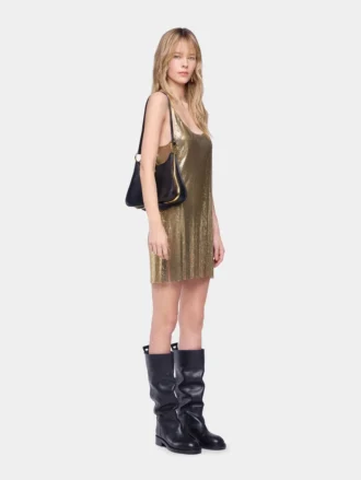 Mini tank top kjole i mesh