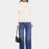 Offwhite sweater i uld