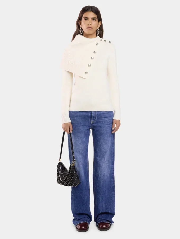 Offwhite sweater i uld