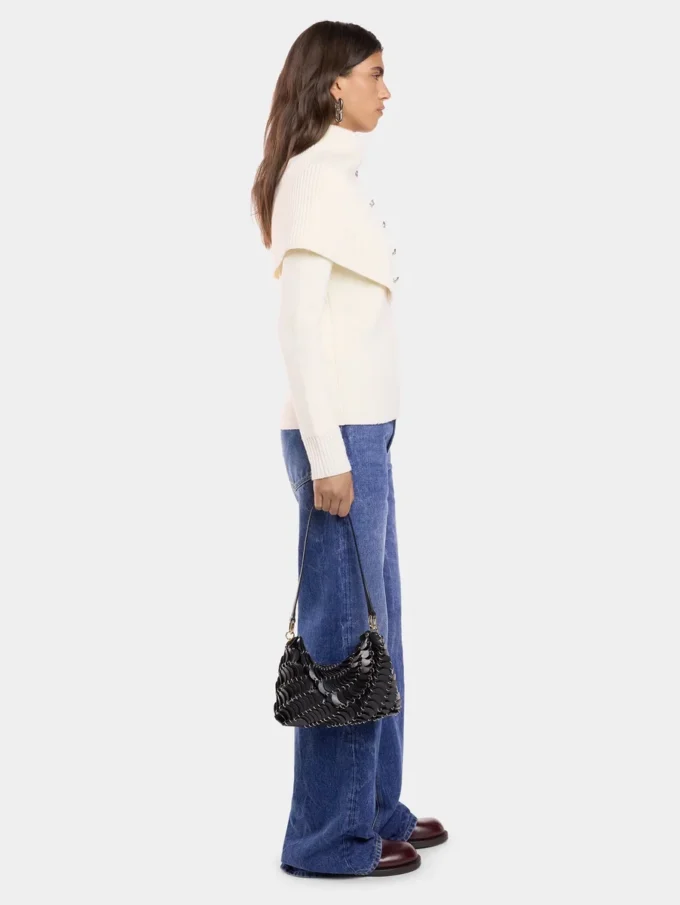 Offwhite sweater i uld