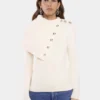Offwhite sweater i uld