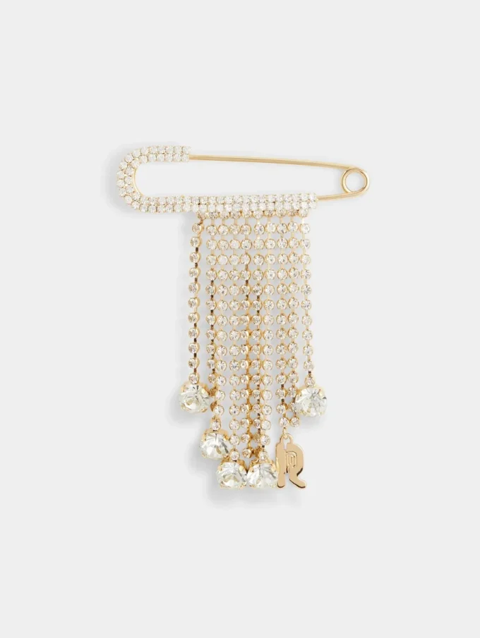 Pin-vedhæng med strass