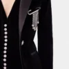 Pin-vedhæng med strass