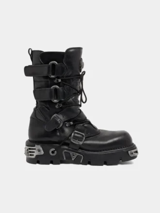 Rabanne x New Rock sorte støvler