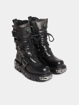 Rabanne x New Rock sorte støvler