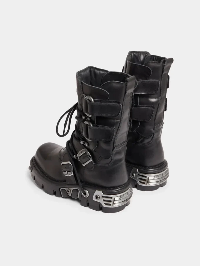 Rabanne x New Rock sorte støvler
