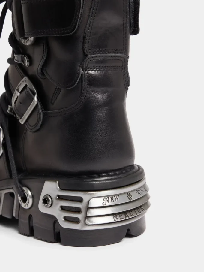 Rabanne x New Rock sorte støvler
