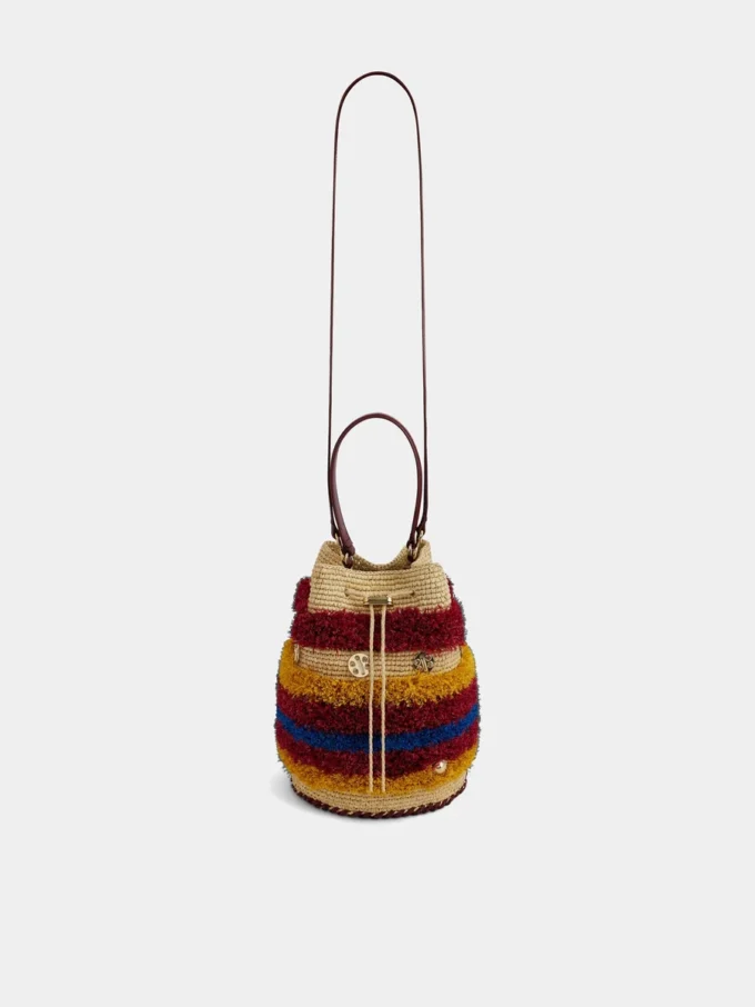 Raffia-bucketbag