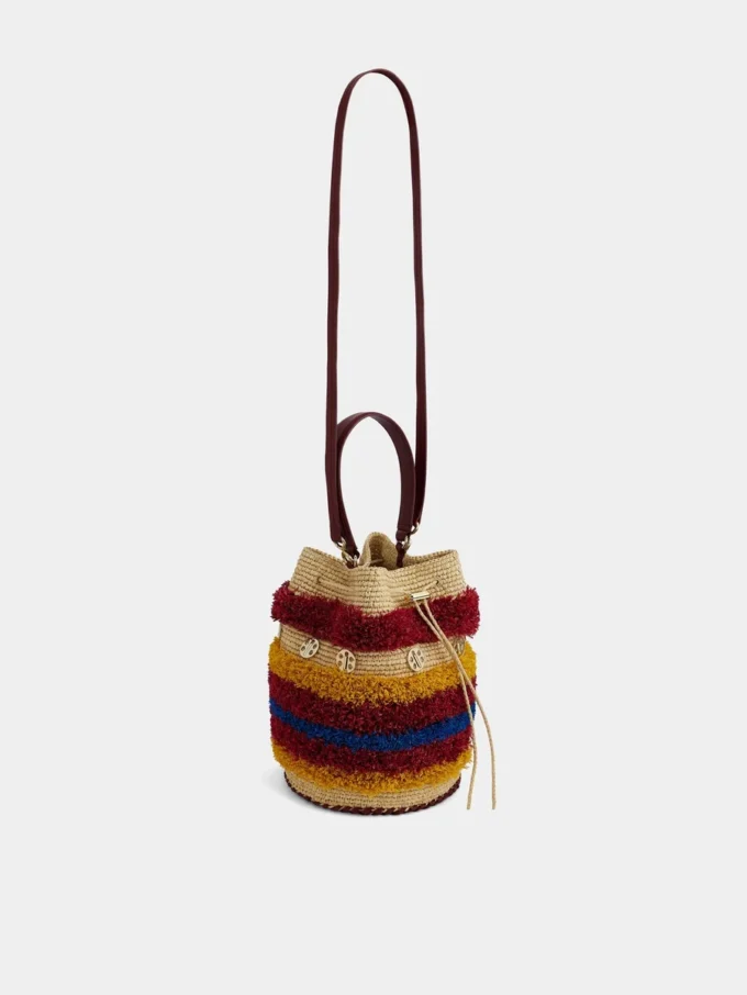 Raffia-bucketbag