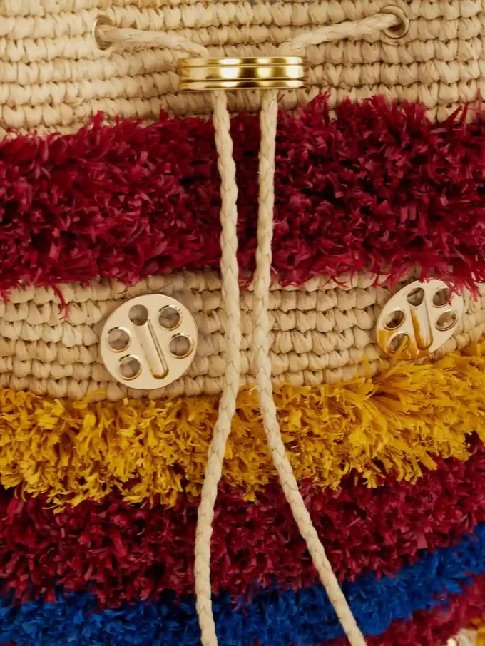 Raffia-bucketbag