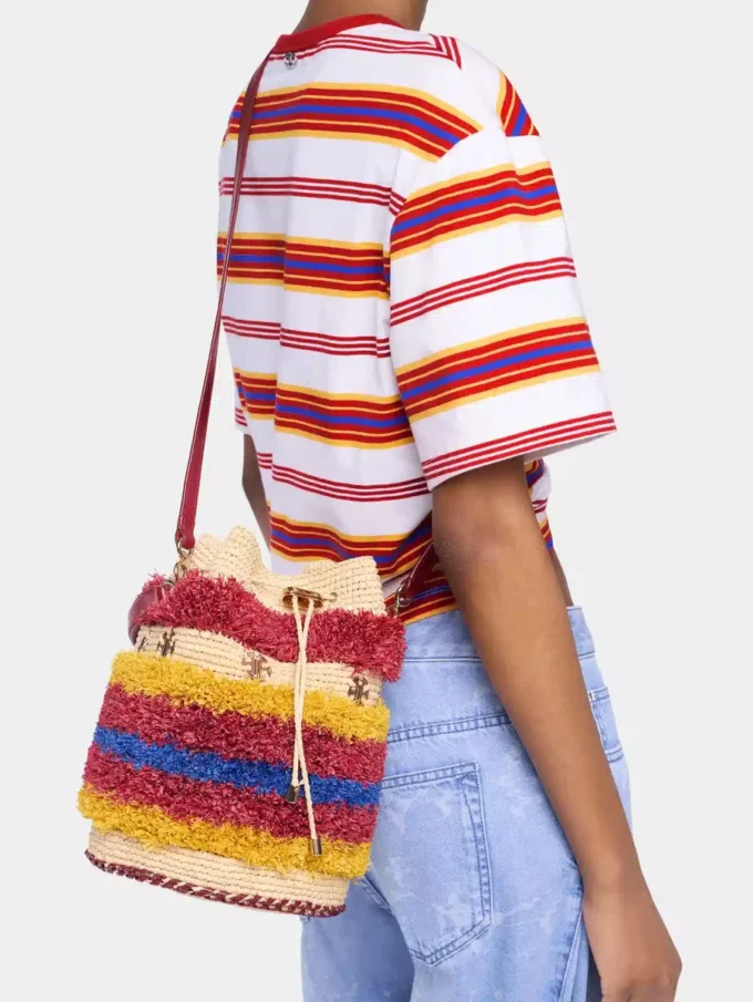 Raffia-bucketbag
