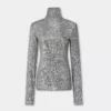 Rullekravebluse i pailletter