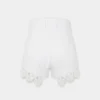 Shorts i denim med broderede detaljer