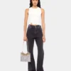 Signatur-jeans i sort med 1969-skiver