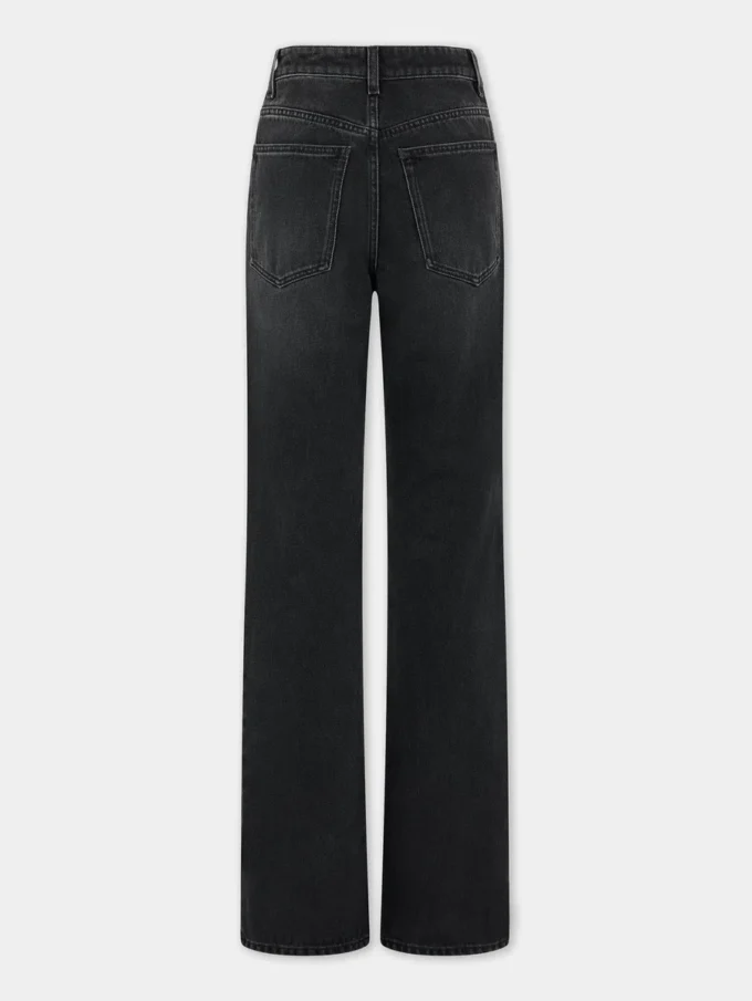 Signatur-jeans i sort med 1969-skiver
