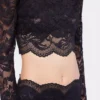 Sort crop top i blonder