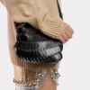 Sort Paco crossbody lædertaske