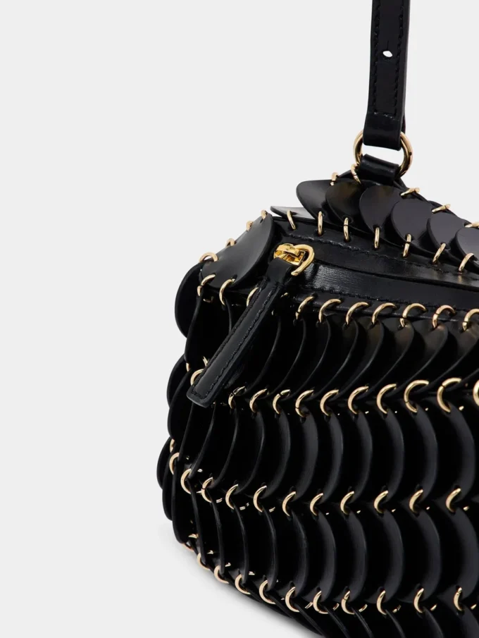 Sort Paco crossbody lædertaske
