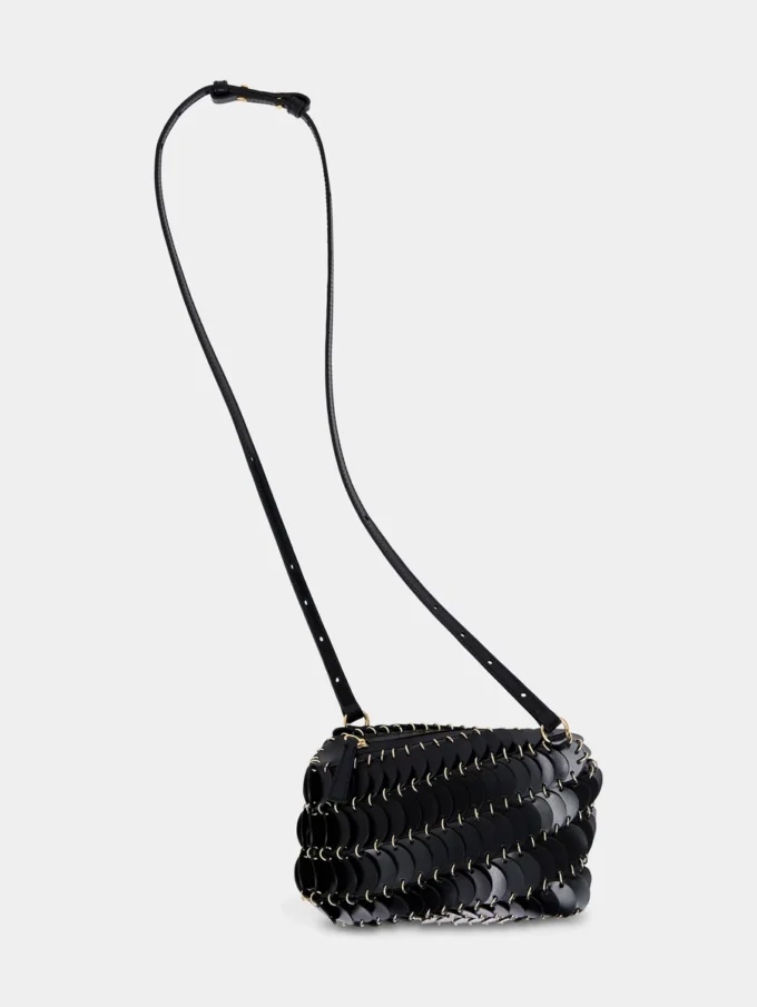 Sort Paco crossbody lædertaske