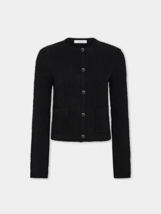 Strikket cardigan i uld