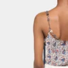 Tanktop i printet satin