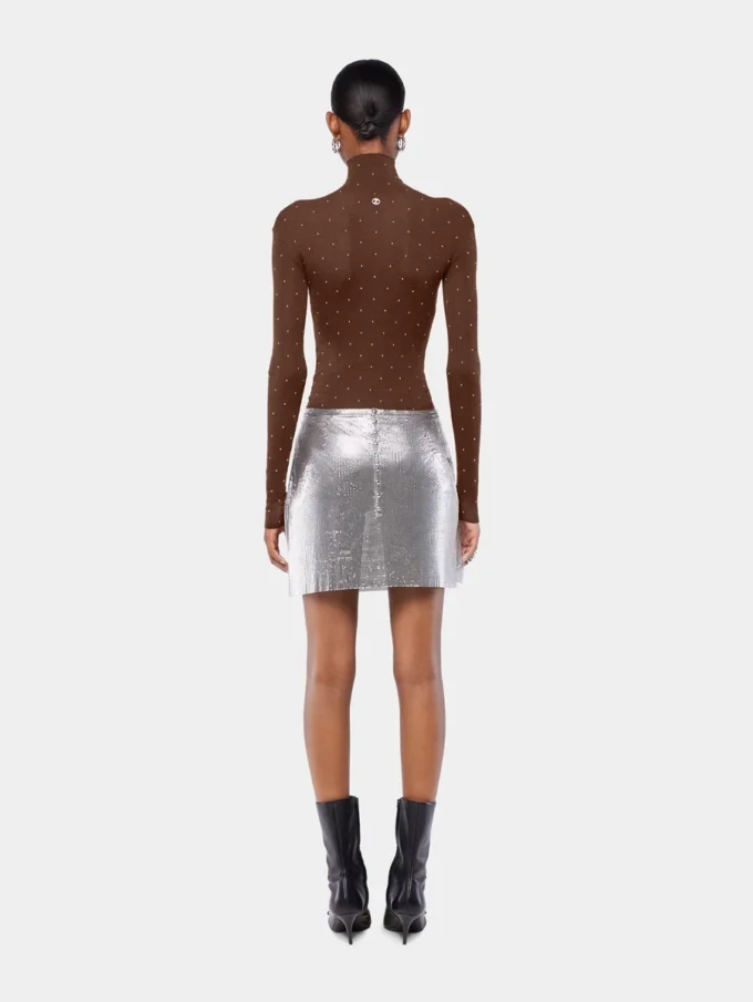 Turtleneck-top i uld, der sidder som et ekstra lag hud