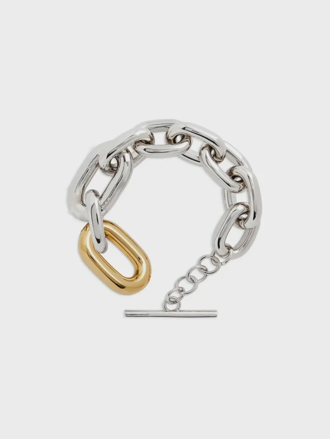 XL Link tofarvet armbånd